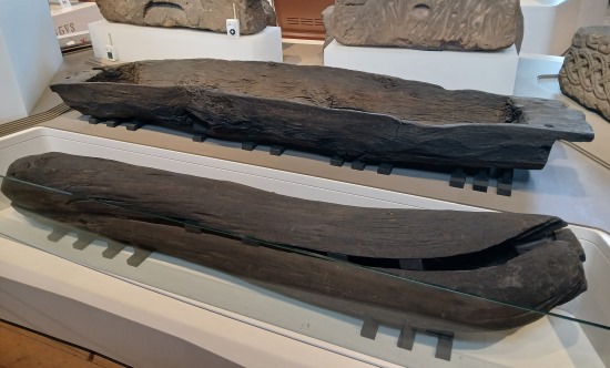 Timber coffins, Durham Cathedral Museum